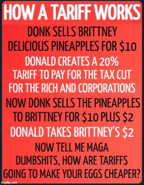 How A Tariff Works | image tagged in donald trump | made w/ Imgflip meme maker