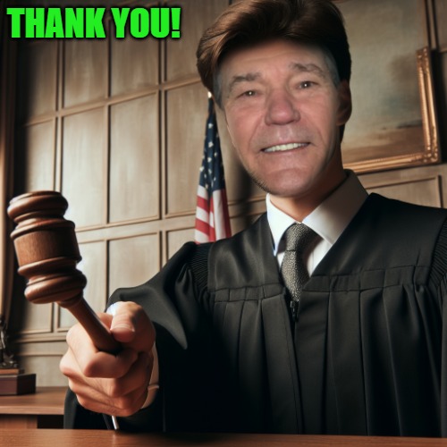 judge kewlew | THANK YOU! | image tagged in judge kewlew | made w/ Imgflip meme maker