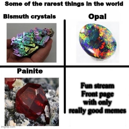 Some of the rarest things in the world | Fun stream Front page with only really good memes | image tagged in some of the rarest things in the world | made w/ Imgflip meme maker