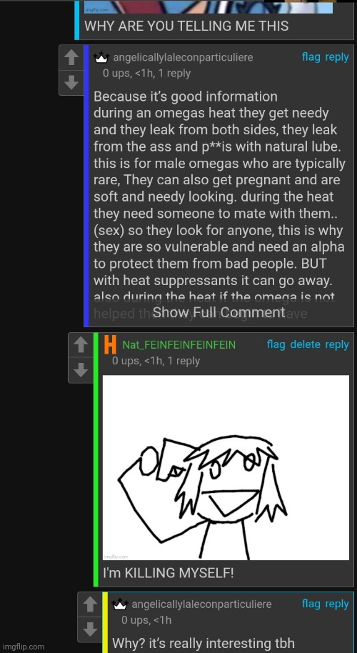 This MF likes the omegaverse | made w/ Imgflip meme maker