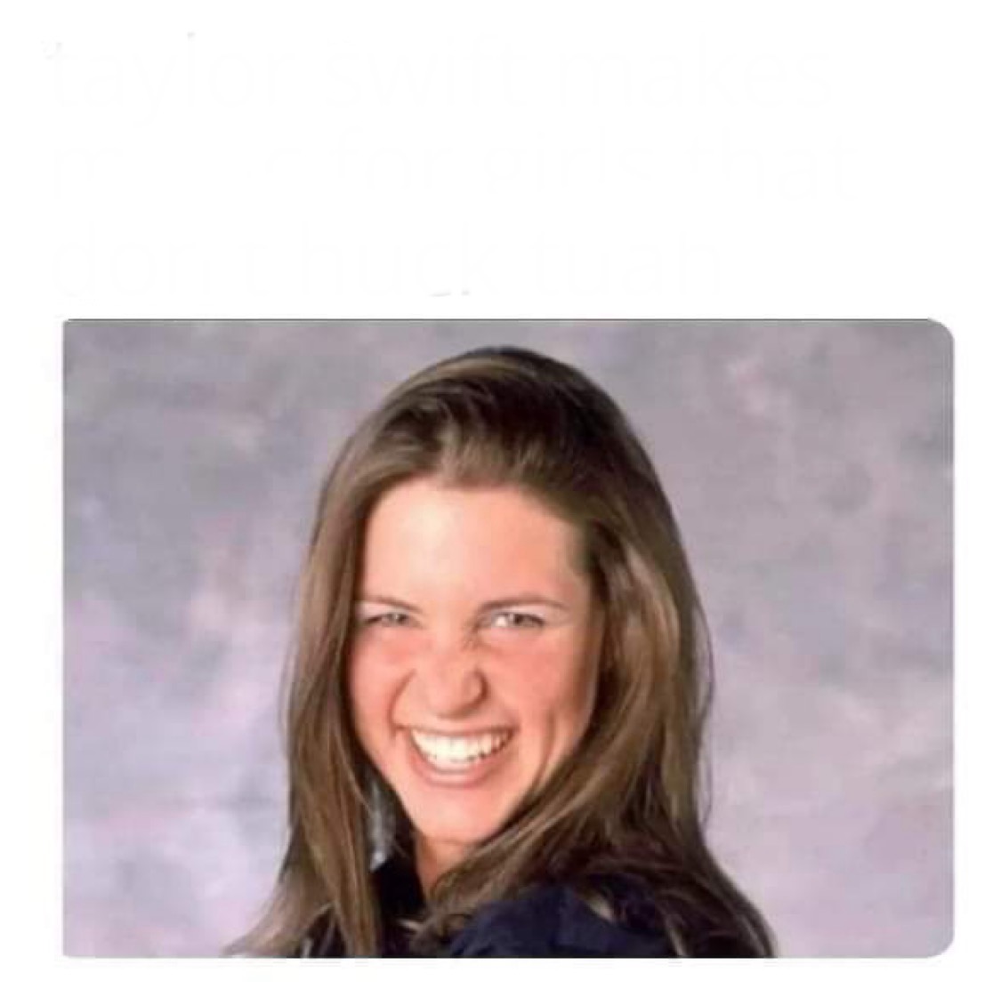 High Quality Ironic sarcastic white girl fake smile Blank Meme Template