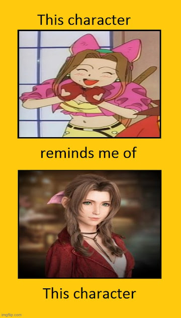 aerith meme Blank Meme Template