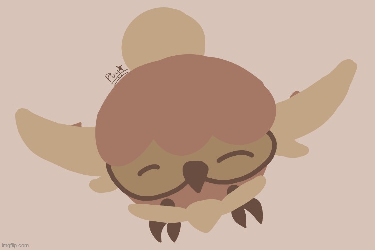 alpha snowl is a choco birb no one will change my mind | image tagged in loomian legacy,doodle | made w/ Imgflip meme maker