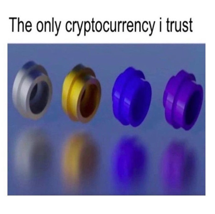 The only cryptocurrency I trust Blank Meme Template