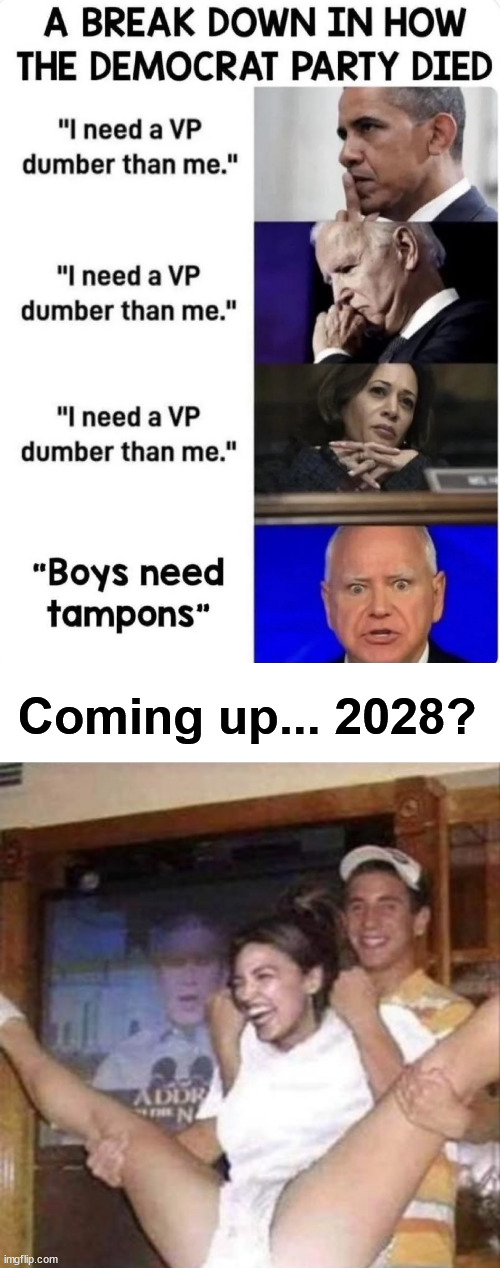 How the democrat party died | Coming up... 2028? | image tagged in how the democrat party died | made w/ Imgflip meme maker
