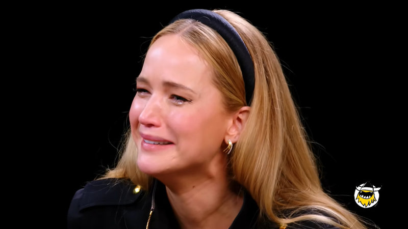 Jennifer Lawrence crying Blank Meme Template