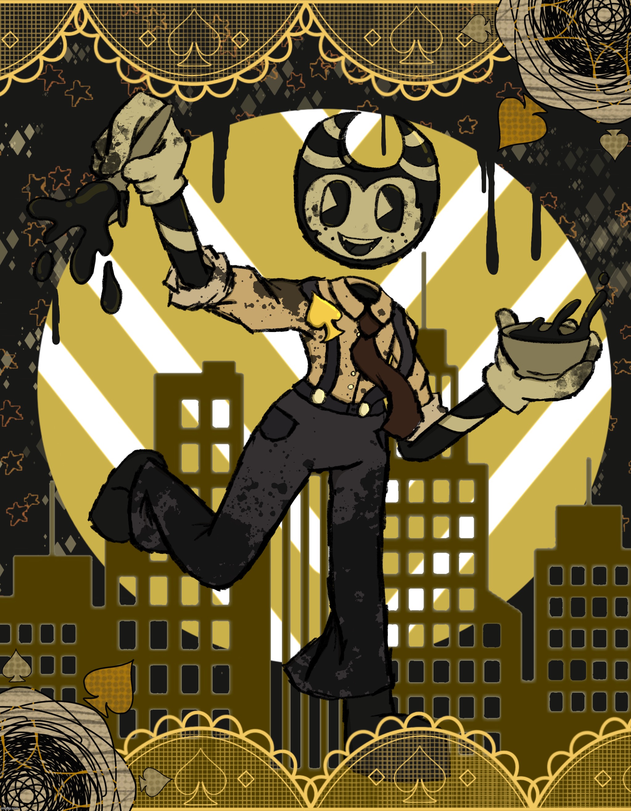 Here’s another drawing I did of my BATIM OC based off Ghost and Pals | made w/ Imgflip meme maker