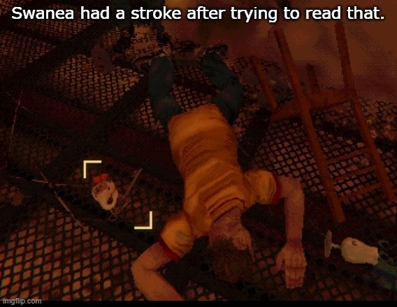 Swansea | Swanea had a stroke after trying to read that. | image tagged in swansea | made w/ Imgflip meme maker