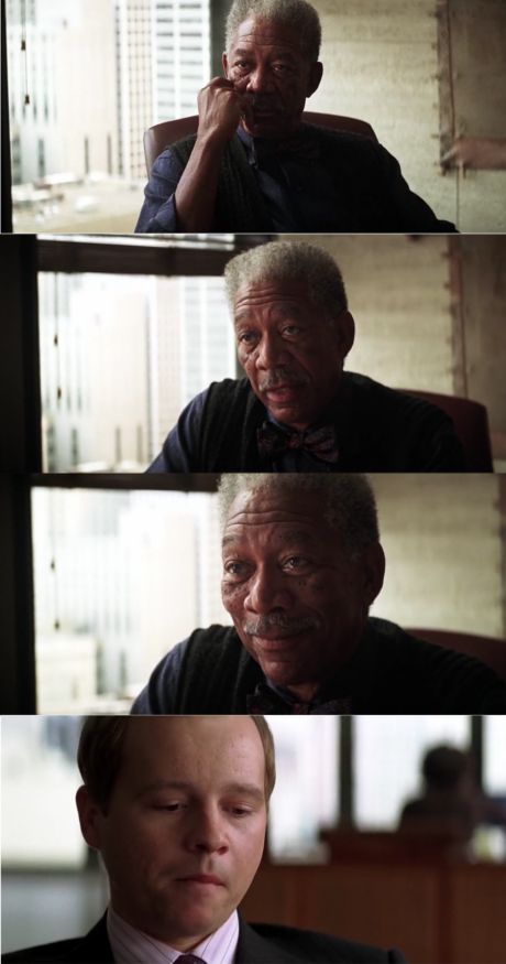 Lucius Fox Blank Meme Template