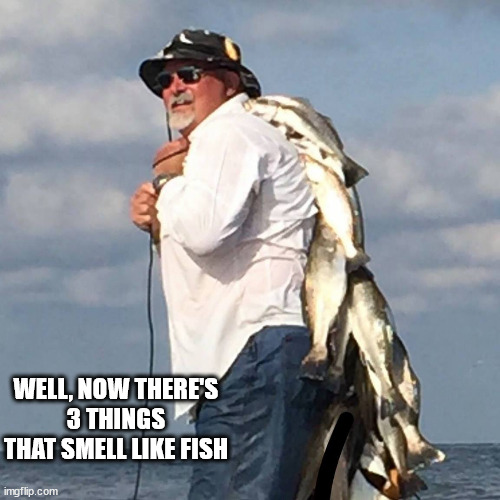 WELL, NOW THERE'S
3 THINGS
THAT SMELL LIKE FISH | image tagged in corbyn eww | made w/ Imgflip meme maker