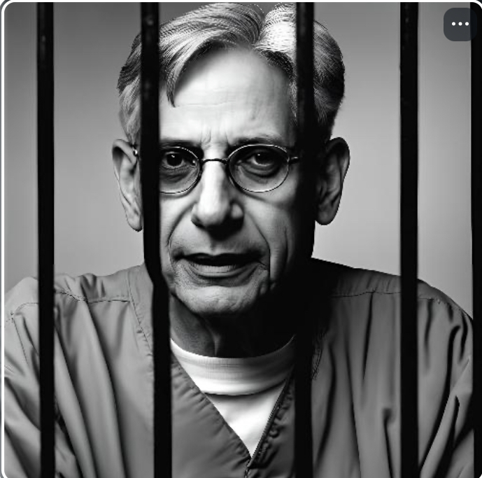 High Quality Merrick Garland in prison Blank Meme Template