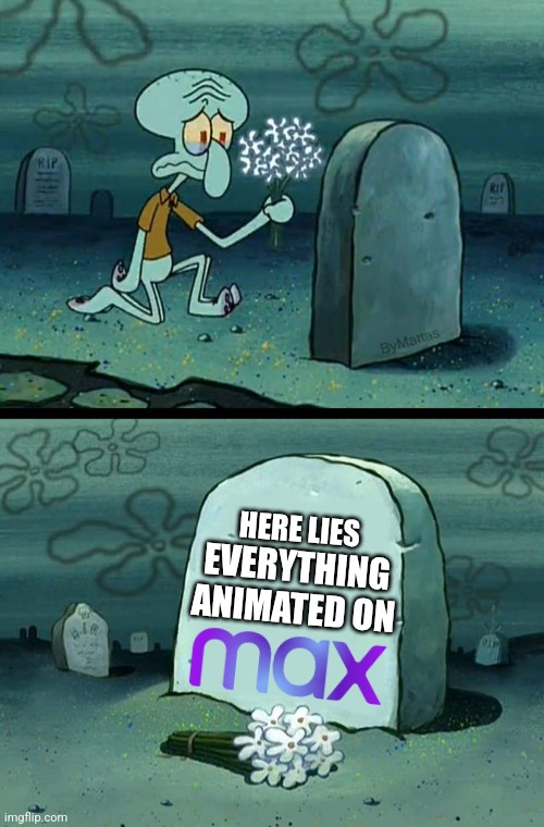 CURSE YOU DAVID ZASLAV! | HERE LIES; EVERYTHING ANIMATED ON | image tagged in here lies squidward's hope's dreams | made w/ Imgflip meme maker