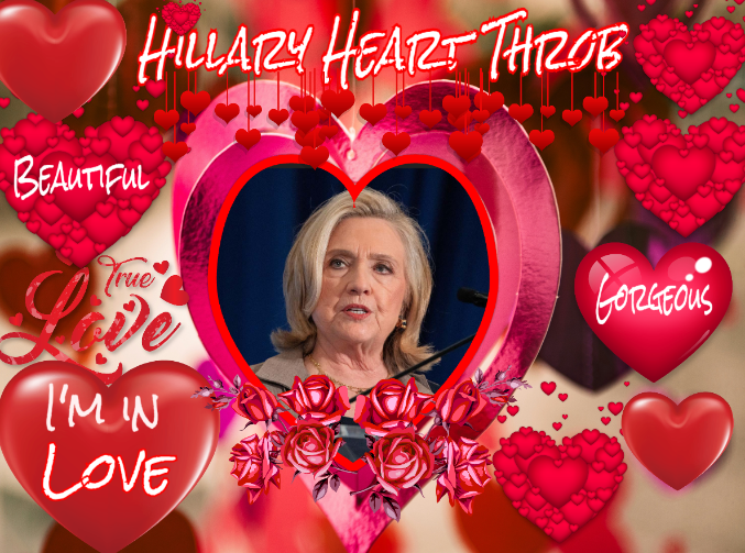 Hillary Heart Throb Blank Meme Template