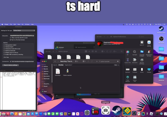 ts hard | made w/ Imgflip meme maker