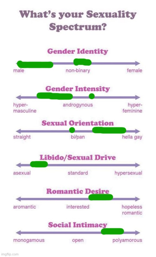 What's your sexuality spectrum? | image tagged in what's your sexuality spectrum | made w/ Imgflip meme maker