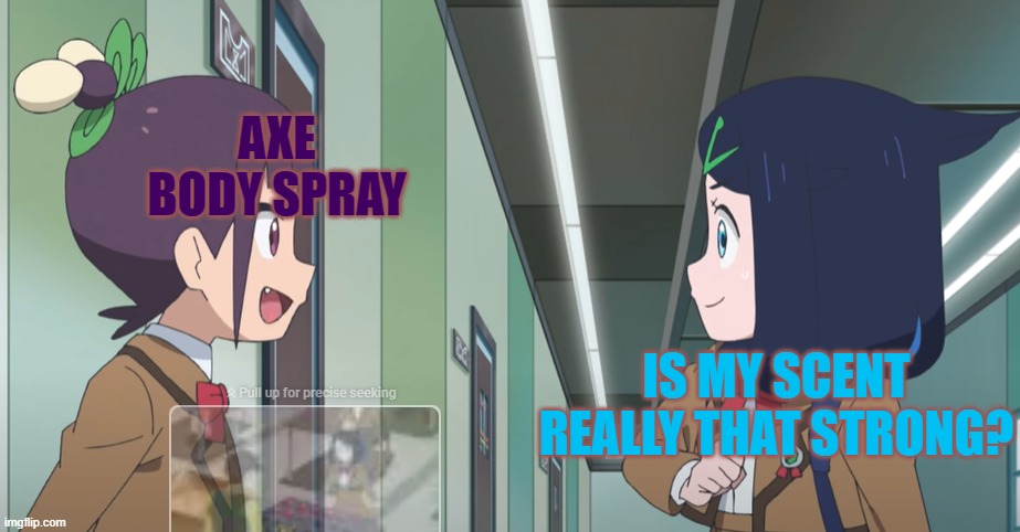 AXE BODY SPRAY; IS MY SCENT REALLY THAT STRONG? | made w/ Imgflip meme maker