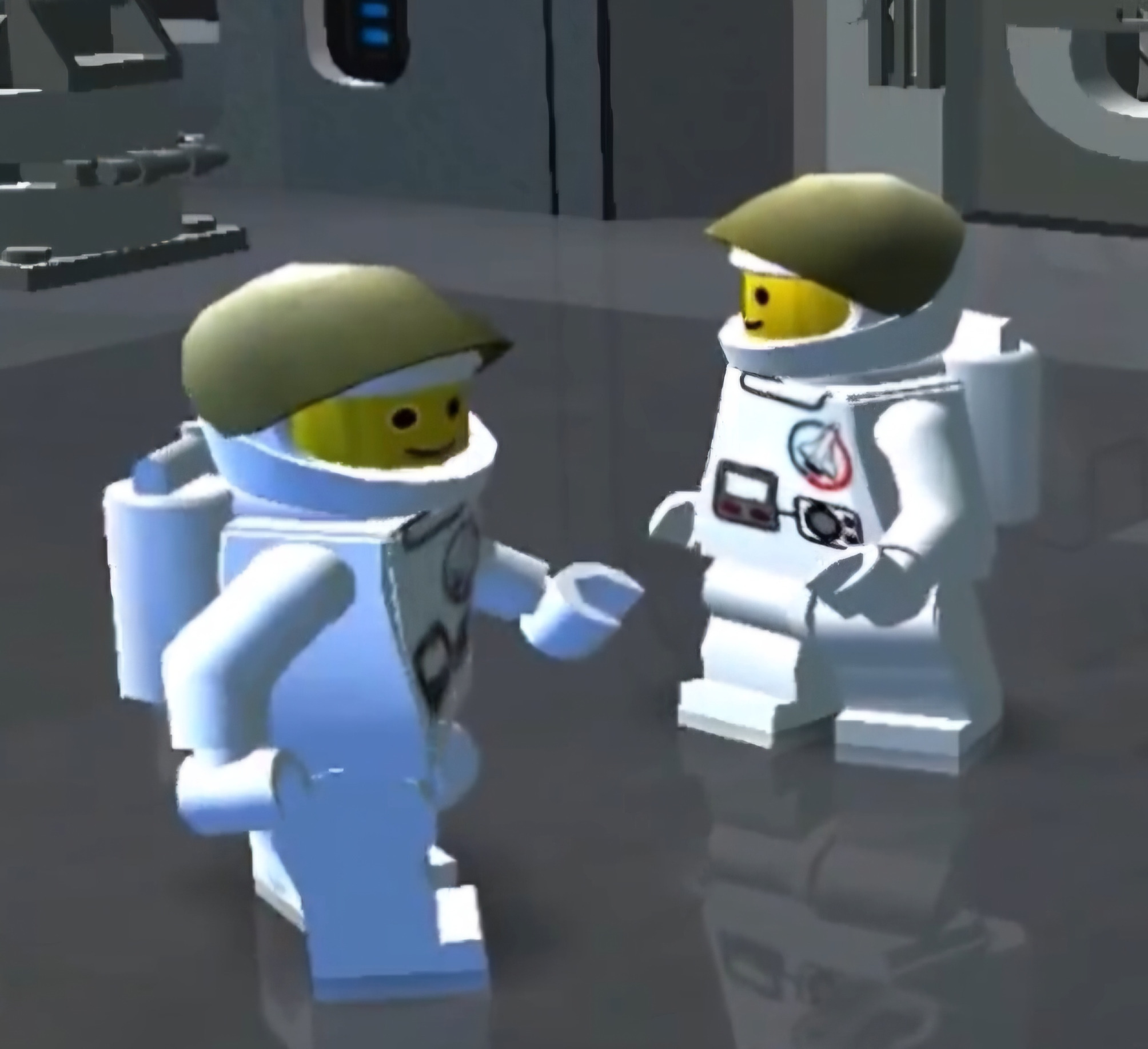 High Quality lego spacemen Blank Meme Template