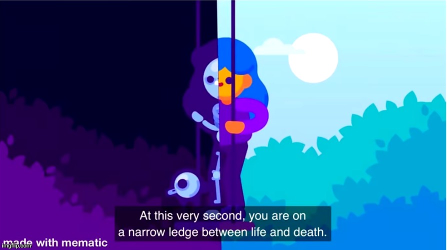 Kurzgesagt life and death | image tagged in kurzgesagt life and death | made w/ Imgflip meme maker