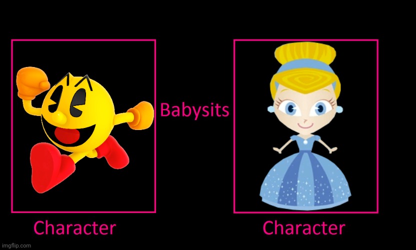 Pac-Man Babysits Cindy | image tagged in what if character babysits character,pacman,pac man,little princess school,goanimate,vyond | made w/ Imgflip meme maker