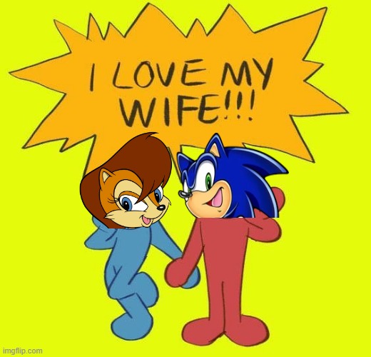 I Love My Wife (Sonally Memes) | image tagged in i love my wife,sonic,sonic the hedgehog,sally acorn,sonally,memes | made w/ Imgflip meme maker