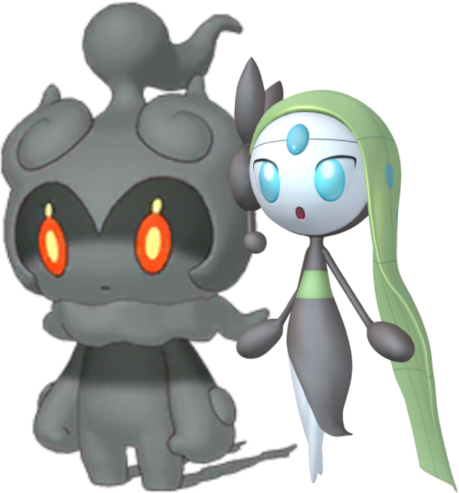 Marshadow and Meloetta Blank Meme Template