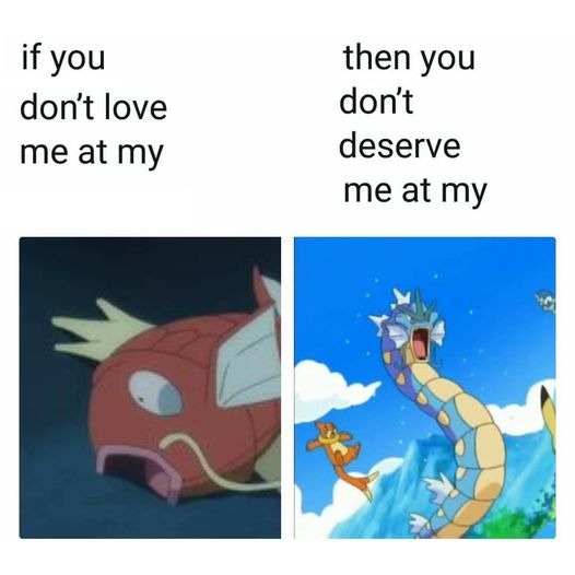 Magikarp Gyarados Blank Meme Template