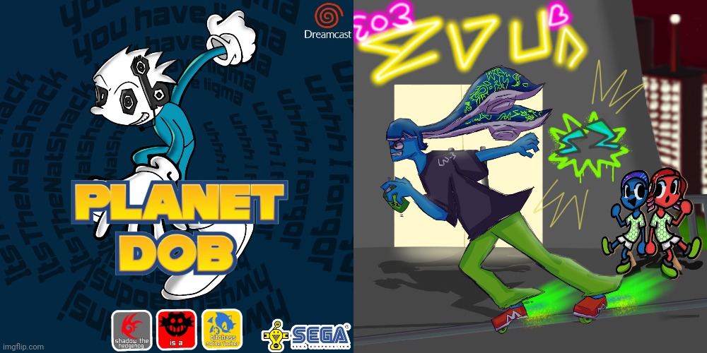 image tagged in planet dob sonic,cellular humor promotional art | made w/ Imgflip meme maker