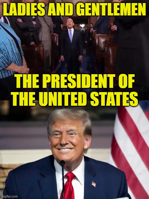 Your President | LADIES AND GENTLEMEN; THE PRESIDENT OF
THE UNITED STATES | image tagged in donald trump,trump,donald j trump,potus,president of the united states,maga | made w/ Imgflip meme maker