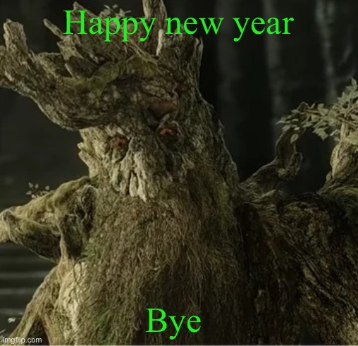 Hecate | Happy new year; Bye | image tagged in hecate | made w/ Imgflip meme maker