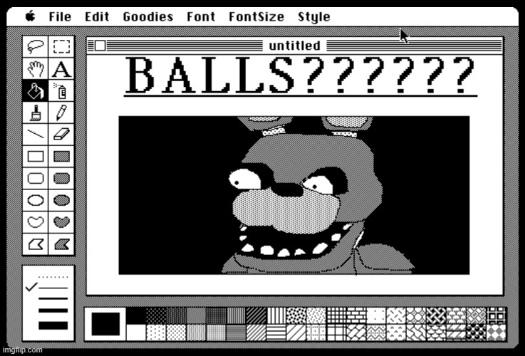 yes. | image tagged in yes,balls,hahahaha,i am funny,fnaf | made w/ Imgflip meme maker