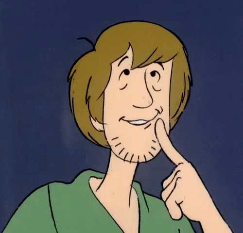 Shaggy thinking Blank Meme Template