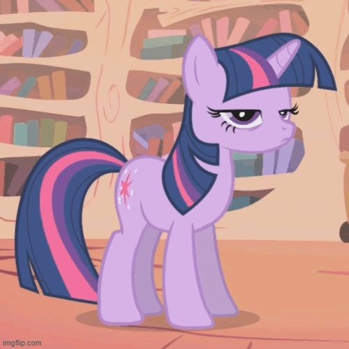 Twilight Sparkle Glare | image tagged in twilight sparkle glare | made w/ Imgflip meme maker