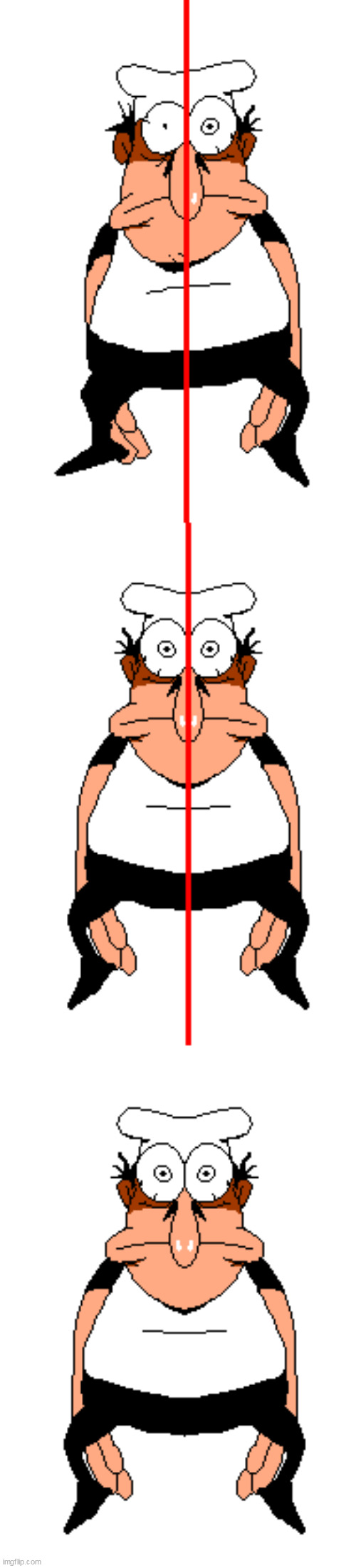 realized peppino wasnt symmetrical so i fixed it | made w/ Imgflip meme maker