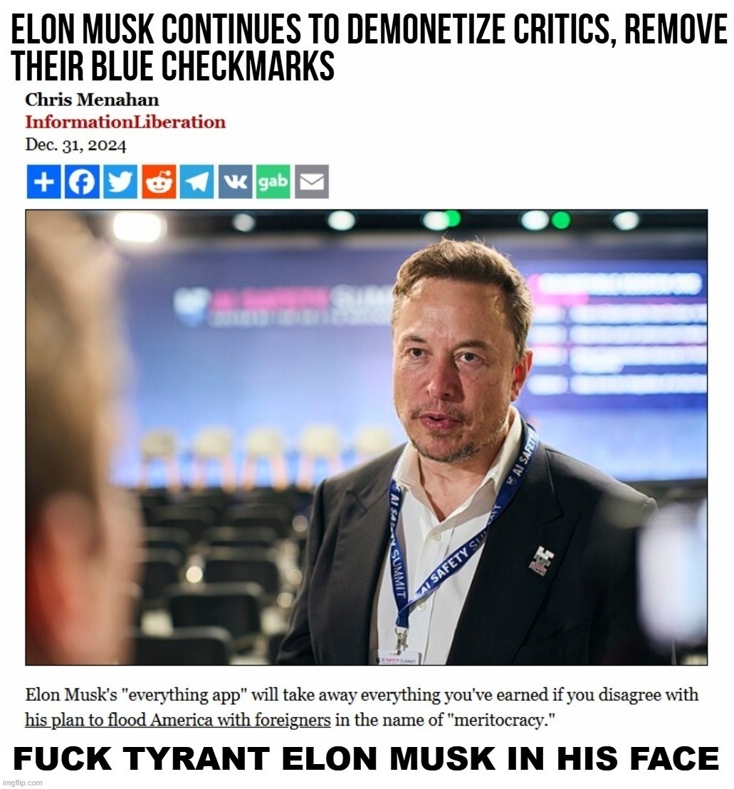 Go fuck yourself, Elon. YOU have no idea who YOU are messing with. | image tagged in fuck you,elon musk,fuck off,fuck this shit,no fucks to give,go fuck yourself | made w/ Imgflip meme maker