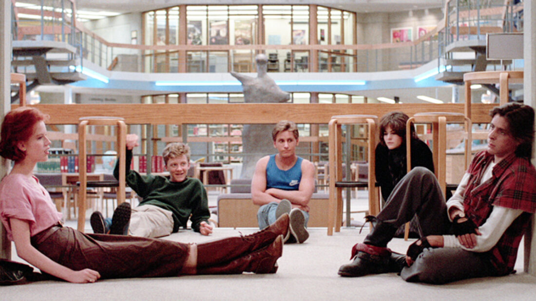 Breakfast Club library group Blank Meme Template