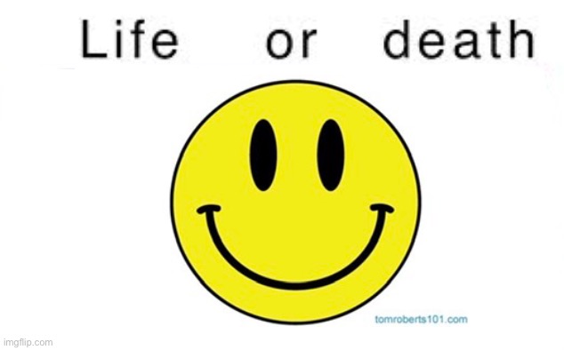 Life or death | image tagged in life or death | made w/ Imgflip meme maker