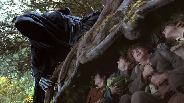 hobbits hiding from nazgul Blank Meme Template