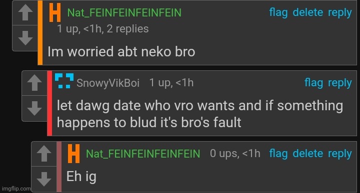Eh drama is over. It's a tie. Fuck ts if it's neko's fault he ruins his life it's his own fault | made w/ Imgflip meme maker