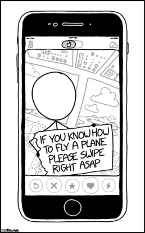 IFyou know | image tagged in tinder,xkcd,comics,planes | made w/ Imgflip meme maker