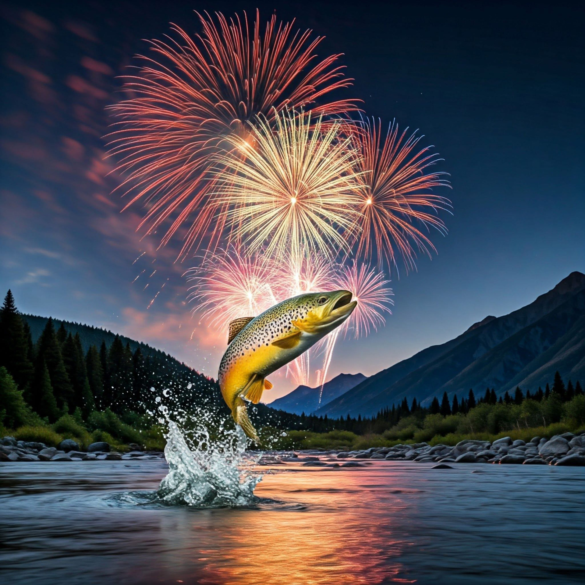 Trout new year Blank Meme Template