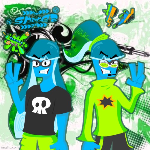 Skatezy&vax promo art | image tagged in skatezy vax promo art | made w/ Imgflip meme maker