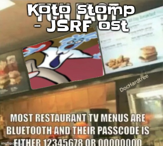 Damn this really is music like I've never heard it before (jk I listened to the whole ost like 10 times today) | Koto stomp - JSRF ost | image tagged in fun fact | made w/ Imgflip meme maker