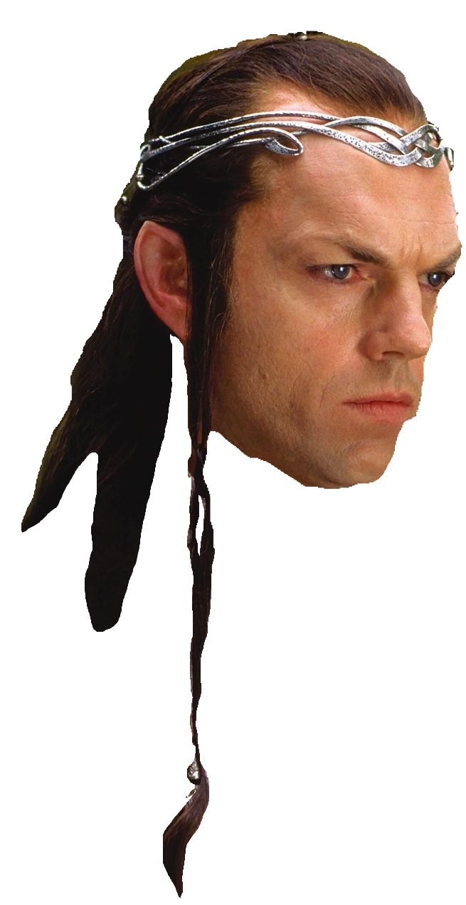 Elrond Head Blank Meme Template