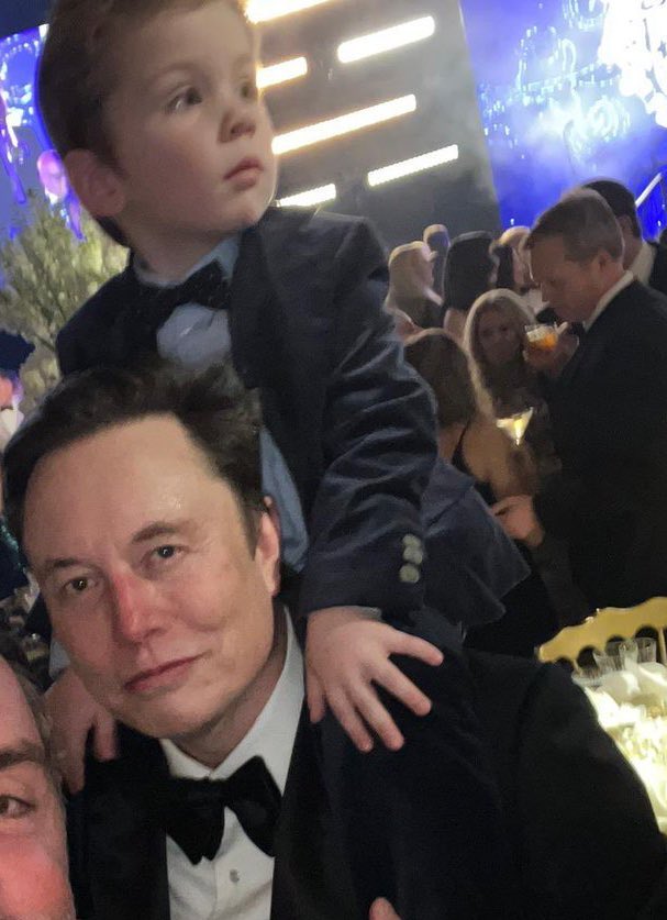Elon and Son 1 Blank Meme Template