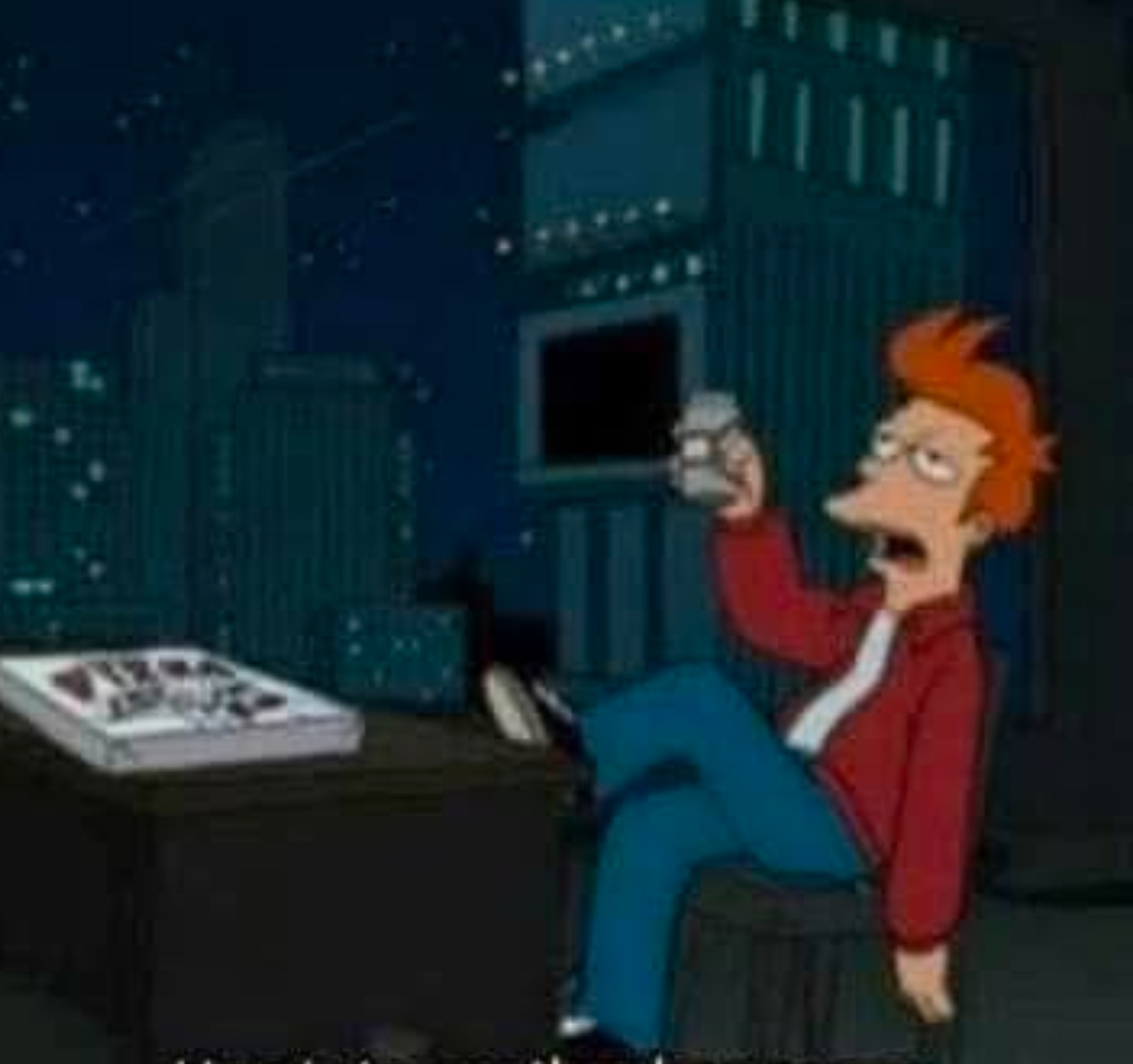 Fry new year Blank Meme Template