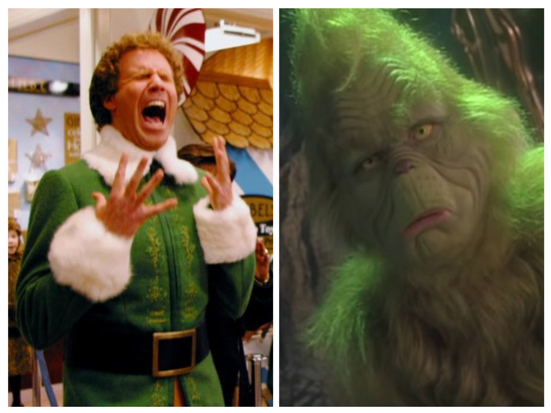 Elf vs Grinch Blank Meme Template