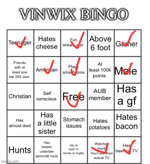 dude who tf doesn't eat potatoes man :c | image tagged in vinwix bingo | made w/ Imgflip meme maker