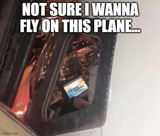 In Flight Training | NOT SURE I WANNA FLY ON THIS PLANE... | image tagged in dark humor | made w/ Imgflip meme maker