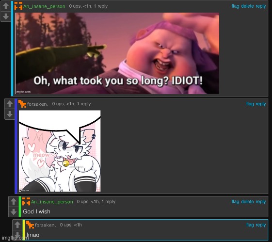 Comment section nobody- GET OUT | made w/ Imgflip meme maker