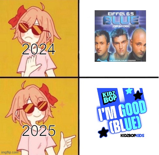 2025 I'm feeling good | 2024; 2025 | image tagged in no yes girl | made w/ Imgflip meme maker